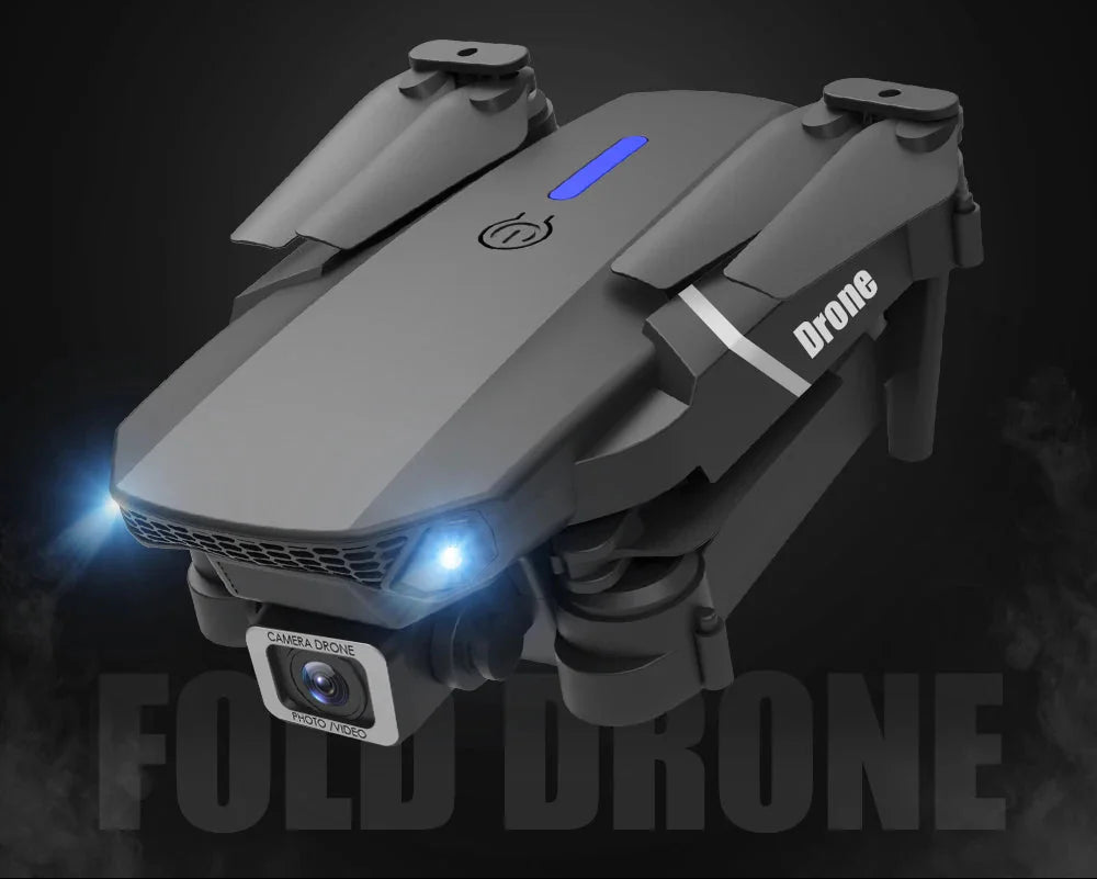 E88 Pro Foldable Quadcopter Drone - WIFI FPV, HD 4K Camera, Altitude Hold